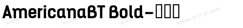 AmericanaBT Bold字体转换